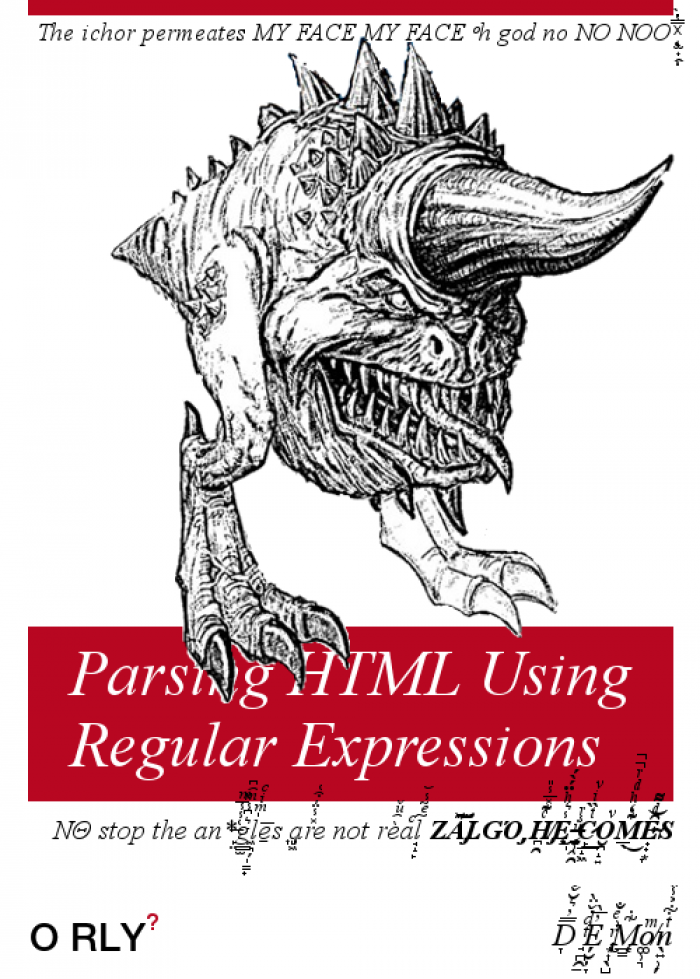 Parsing HTML using regular expressions