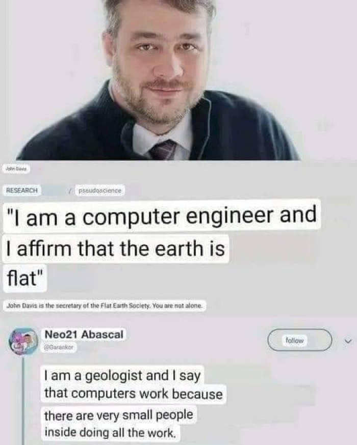 Computer engineer vs. Geologist
