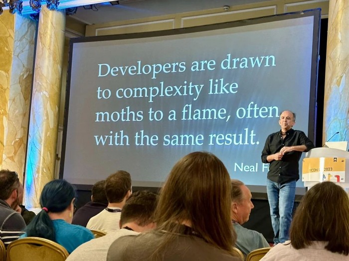 Developers are drawn to complexity