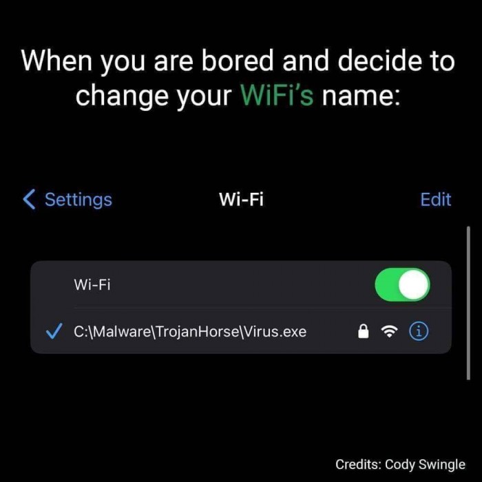 Smart Wi-Fi network name