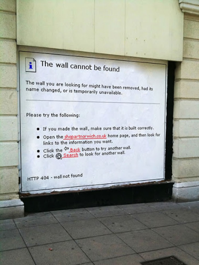 404 - Wall not found
