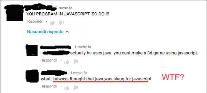 Slang for Javascript