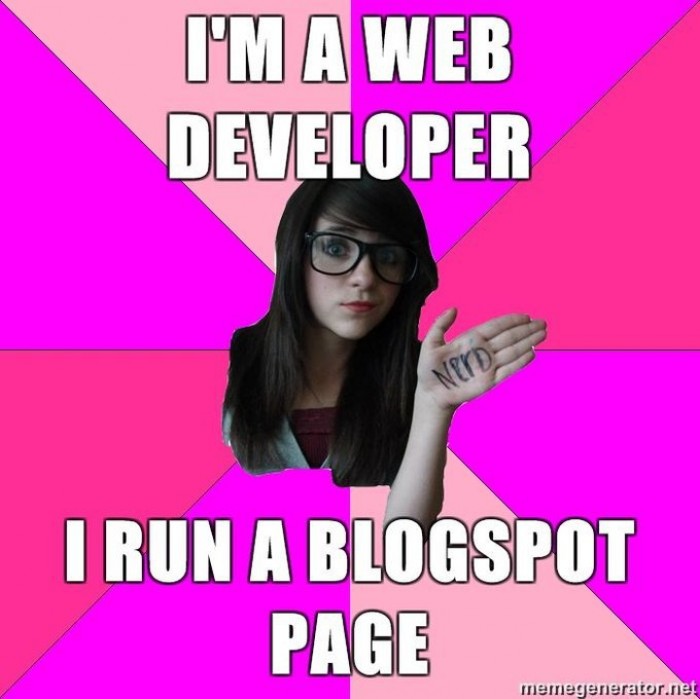 Im A Web Developer I Run A Blogspot Page