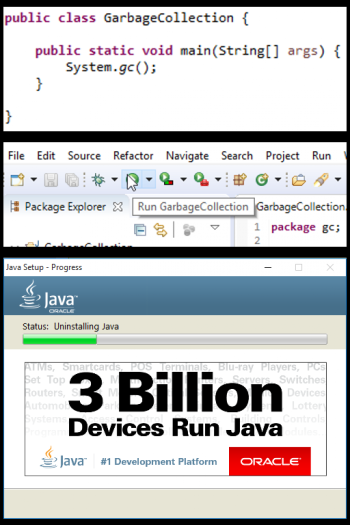 The best thing about Java is the garbage collection 