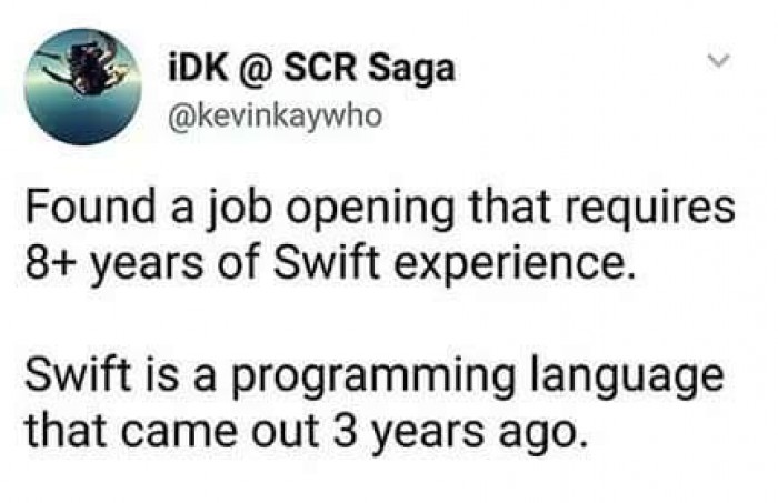 job opening for swift programming