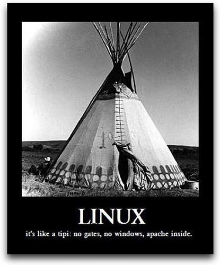 Linux is like a tipi