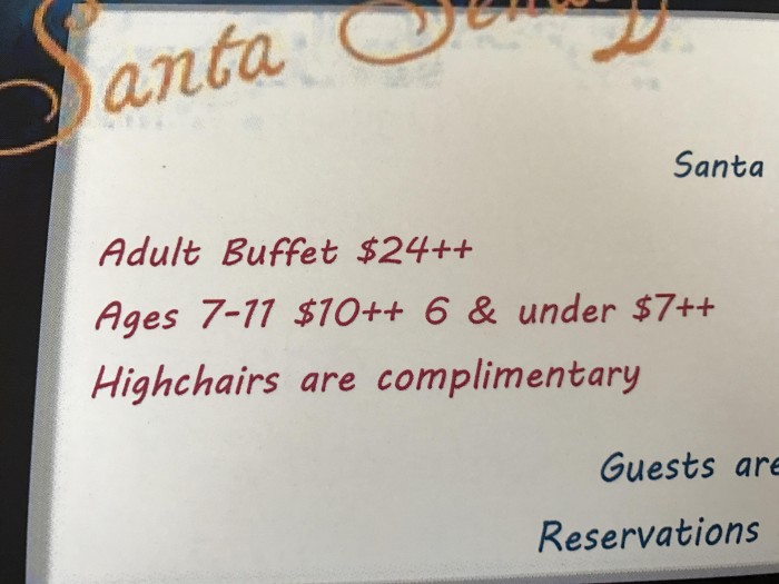 So is the buffet is $25?