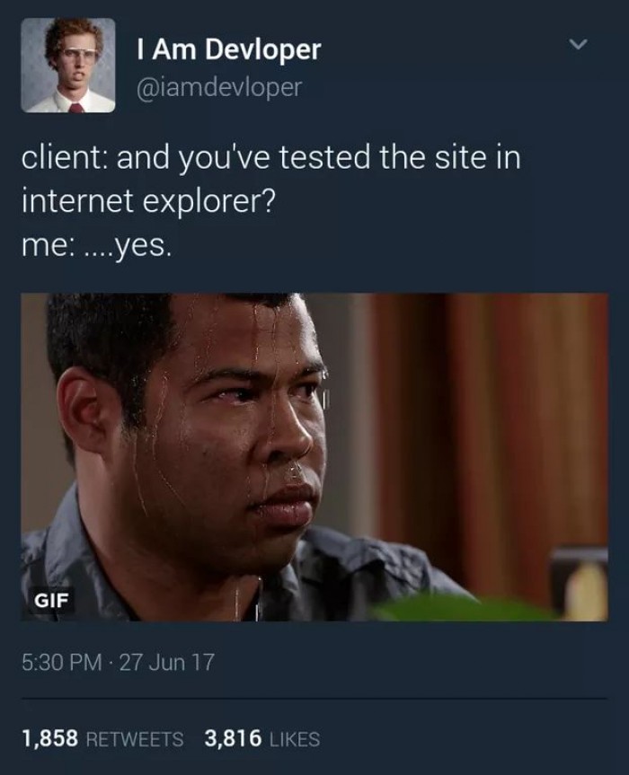 and you've tested the site in internet explorer?