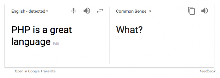 Google Translate got offended 
