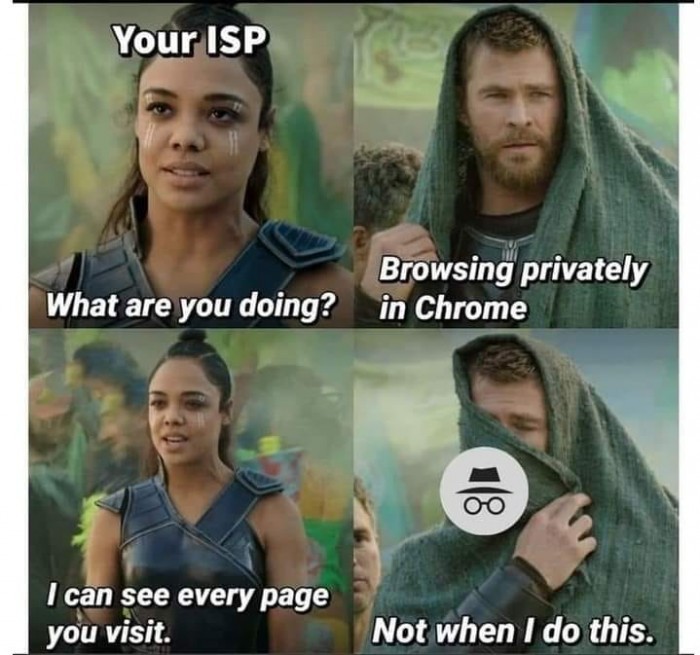 Chrome "Private" browsing