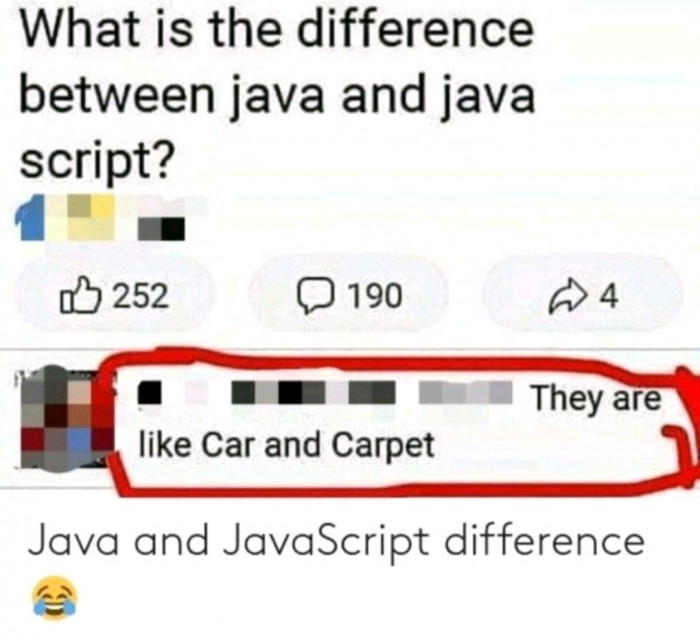 The difference between Java and JavaScript 