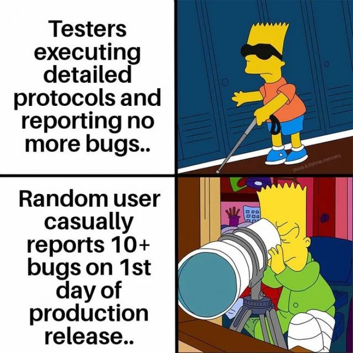 Tester vs. random user