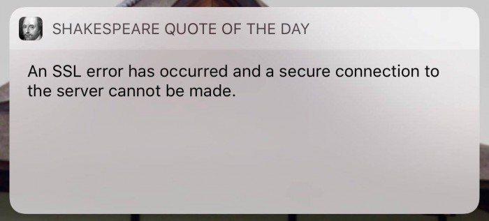 Shakespeare quote of the day