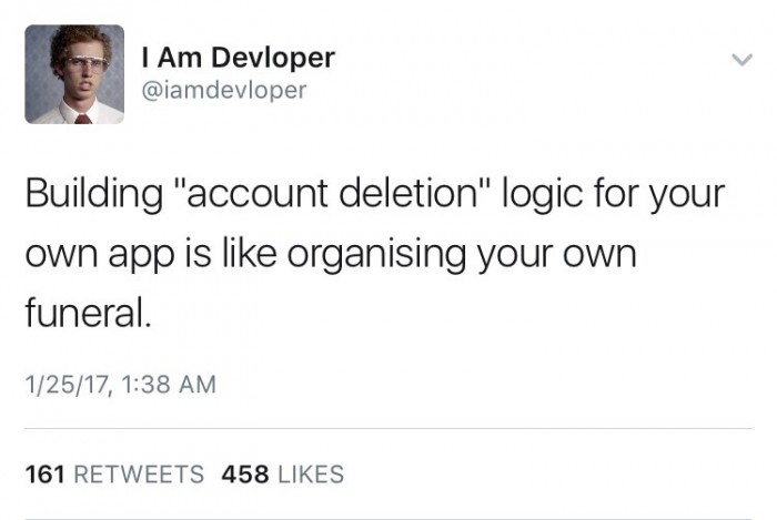 Building "account deletion" logic for your own app
