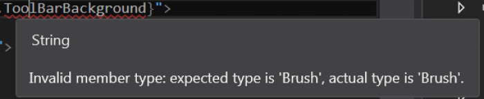 Thanks for the error message Visual Studio