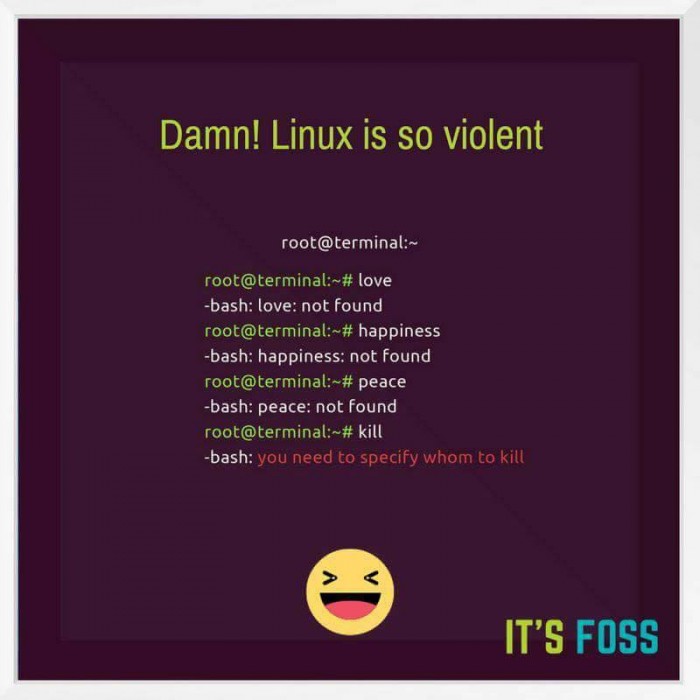Linux is so violent