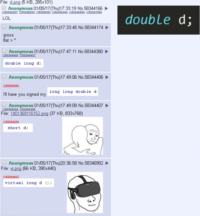 /g/ defines some variables
