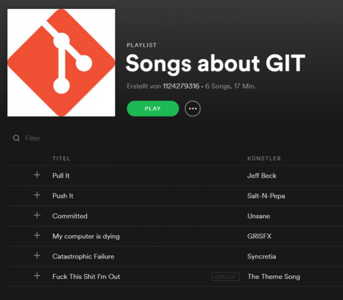 Songs about GIT
