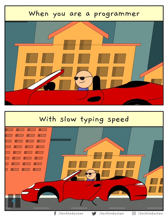 typing speed test car