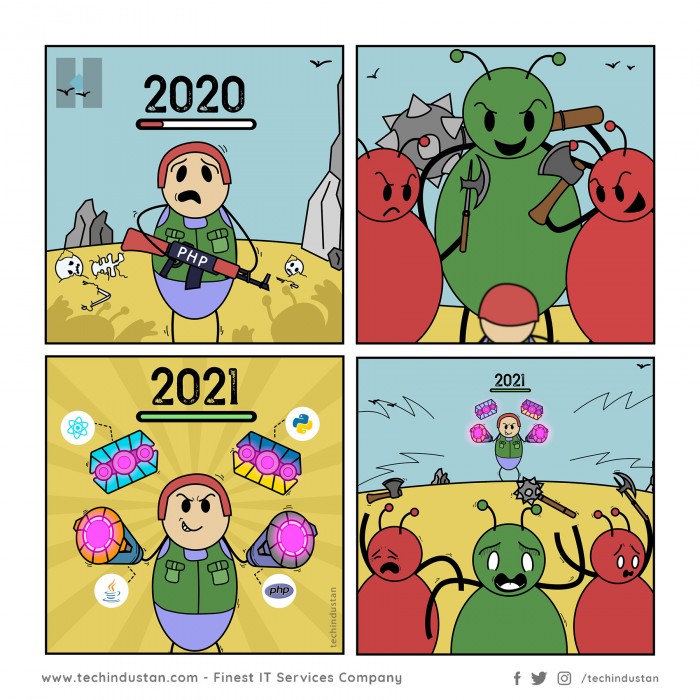 Programmer Entering into 2021 Like | Programming Comic Memes