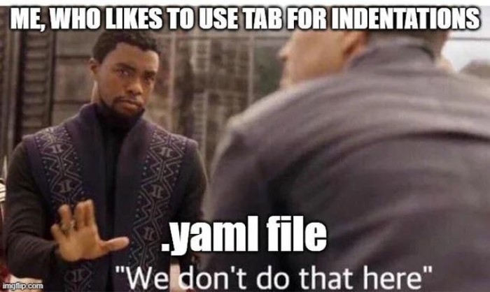 yaml indentation