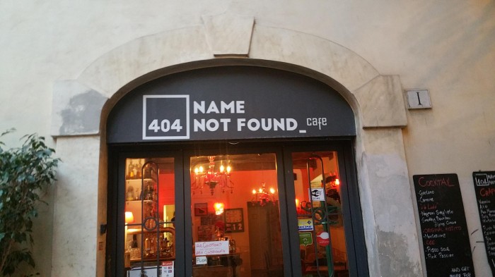 This cafe in a side street in Rome 
