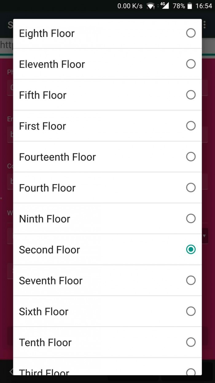 Let's alphabetically order the floor numbers