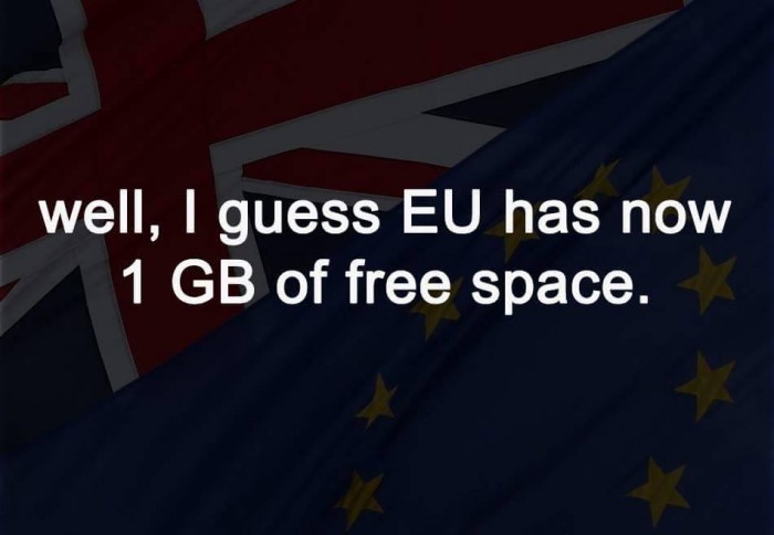 EU has 1GB of free space