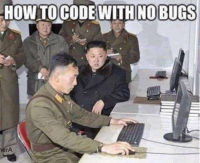You will code without bugs in this situation! I assure you :)