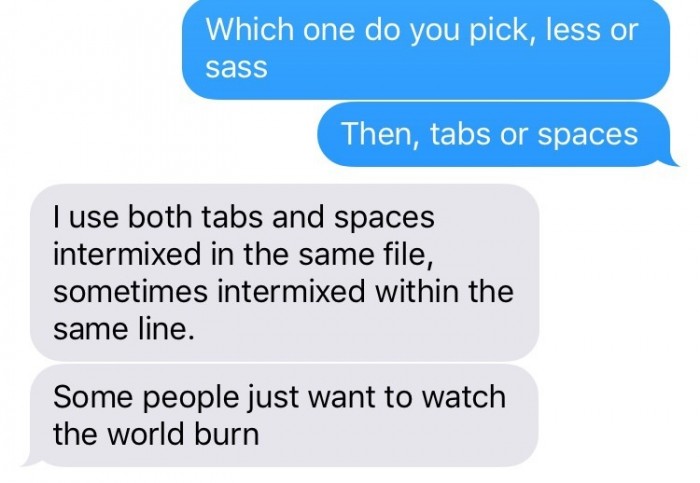An interesting take on the tabs vs spaces debate
