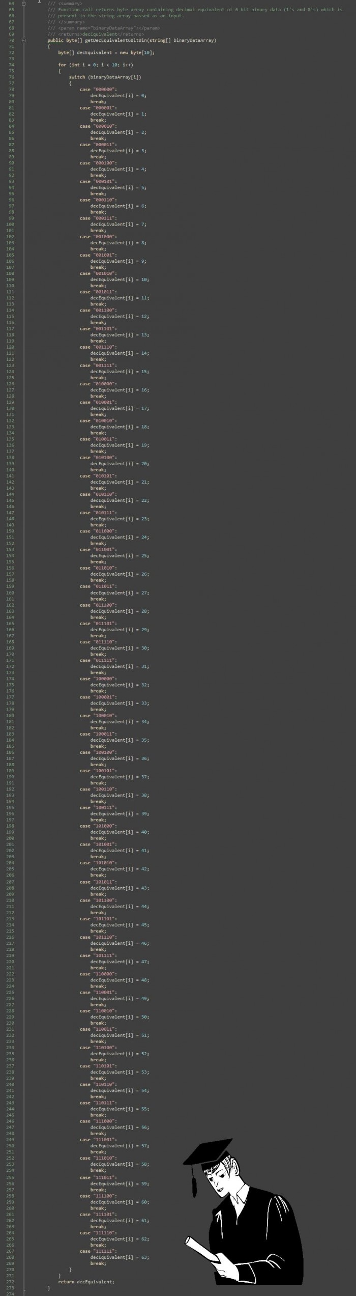 The crown jewel of my "shitty programming" screenshots, taken out of production code where I work