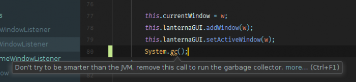 IntelliJ has no chill with these passive-aggressive warnings