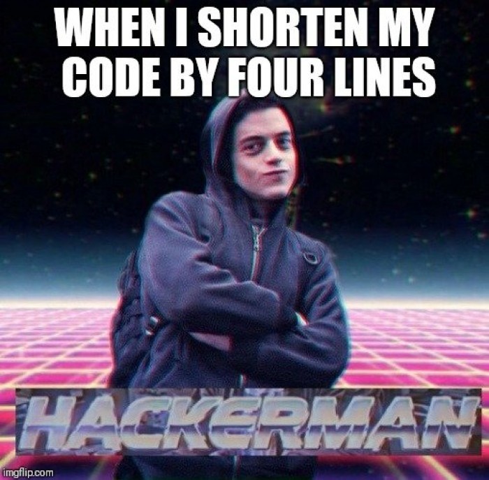 When I shorten my code by 4 lines