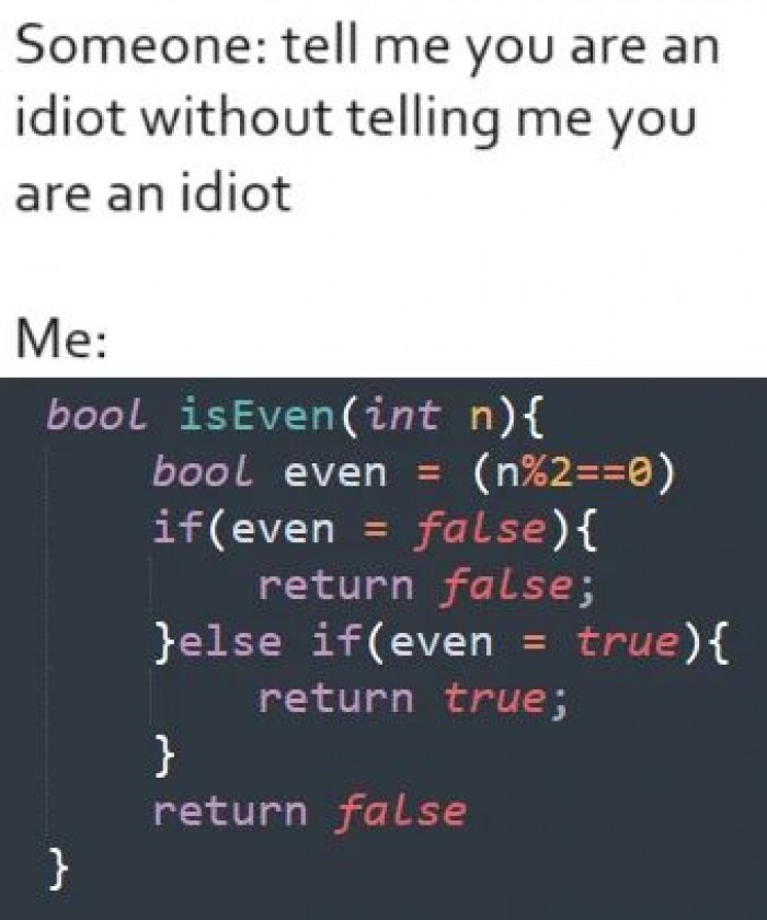 Idiot coding