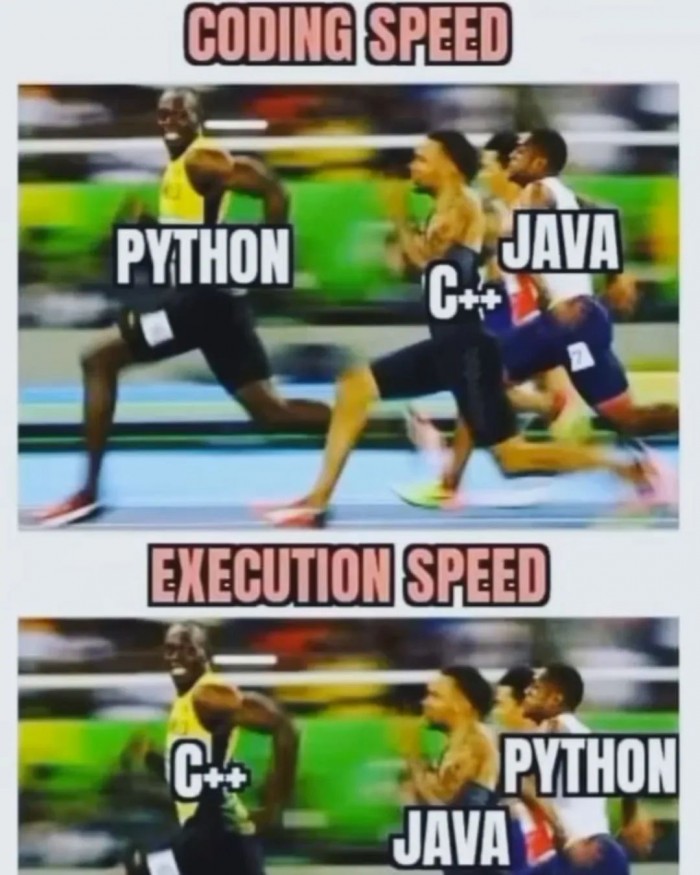 Coding speed vs. Execution speed