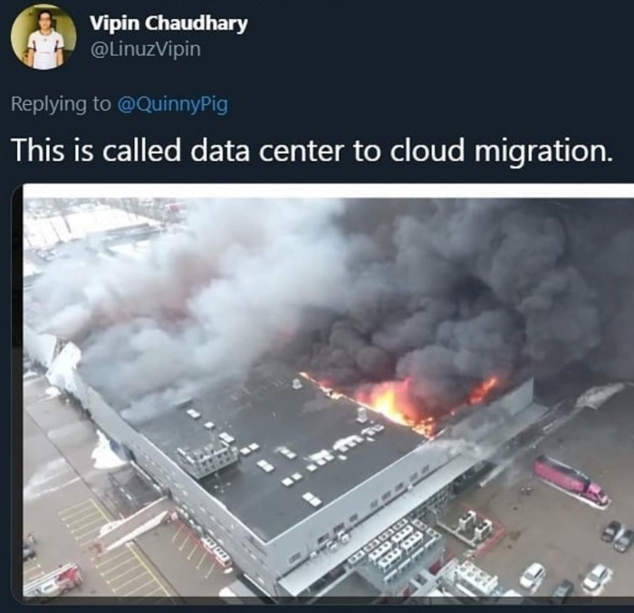 Data center to cloud migration