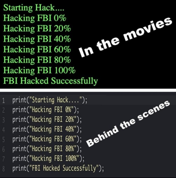 Hacking FBI in movies