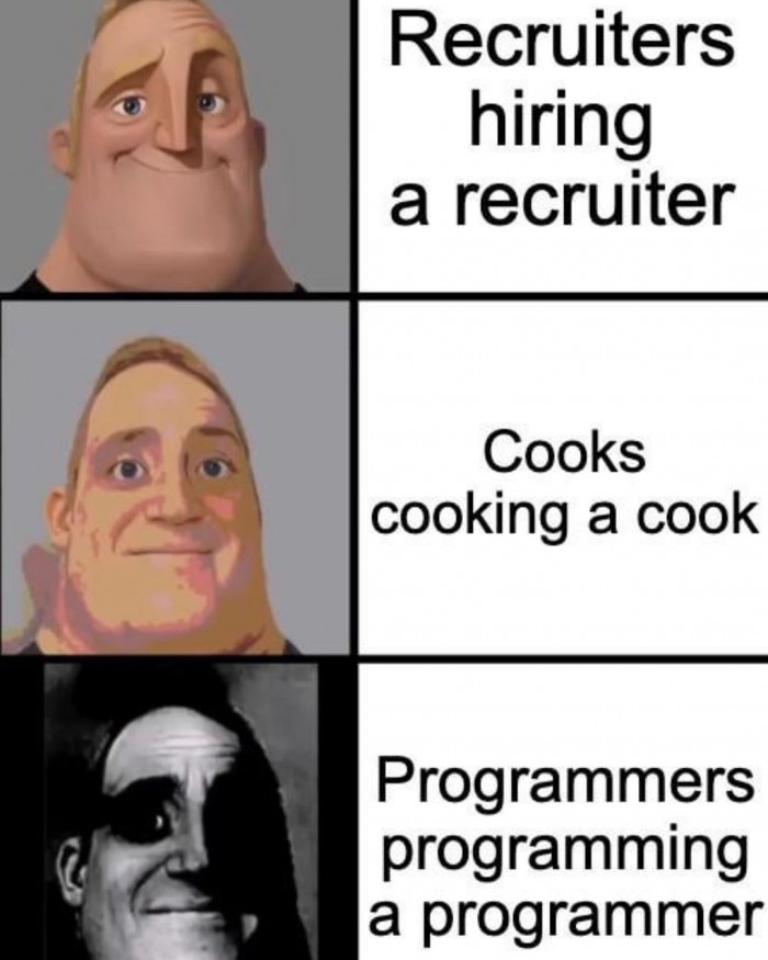 Programmers programming a programmer
