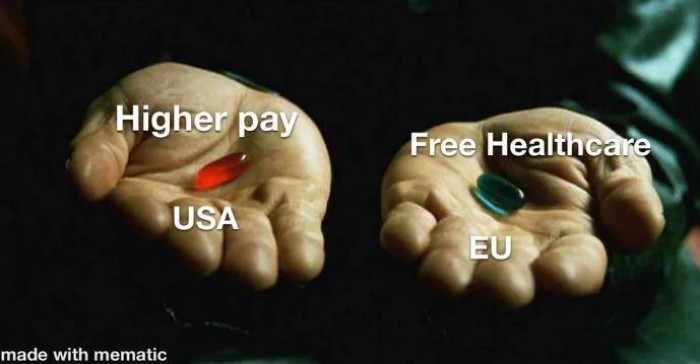 Higher pay vs. Free healthcare
