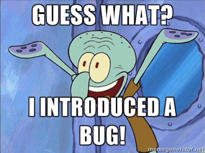 MRW I found I introduced a bug