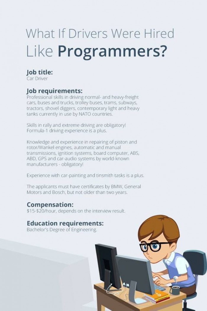 What if drivers were hired like programmers?