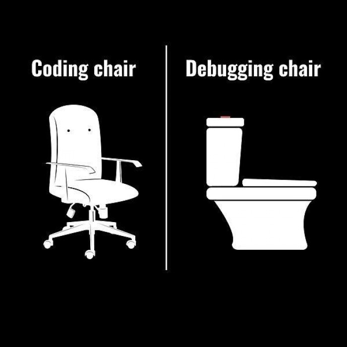 Coding chair vs. Debugging chair