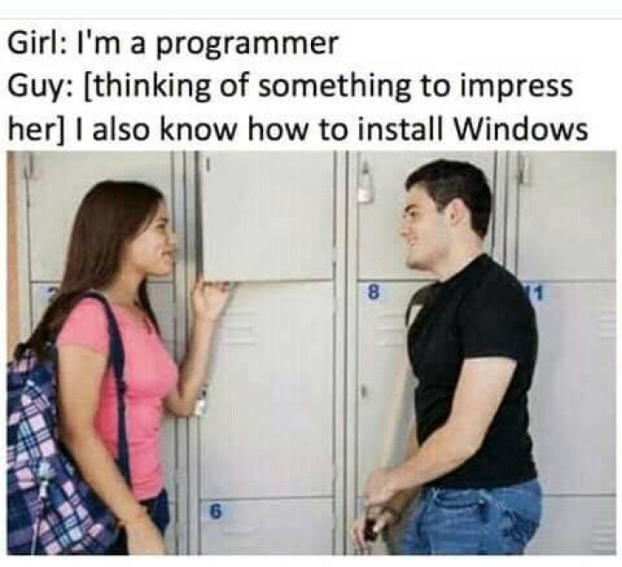 How to impress a programmer as a man