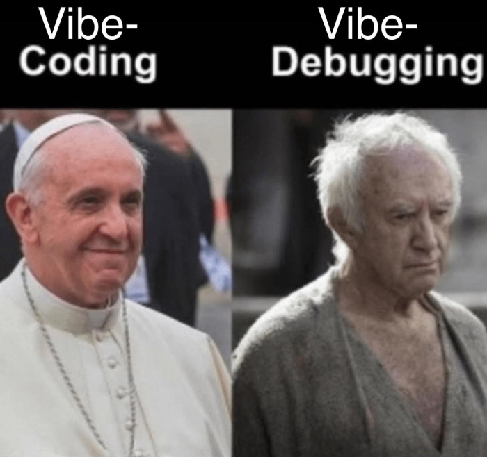 Vibe coding vs vibe debugging