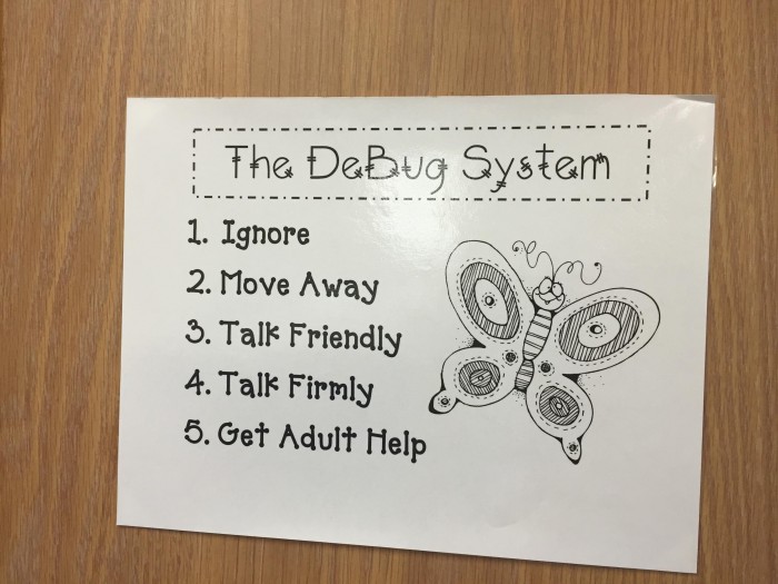 Saw this in an elementary classroom; if only the same system could apply to debugging code