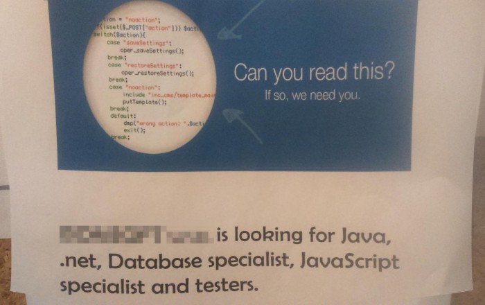[Recruitment ad] Can you read this PHP code?